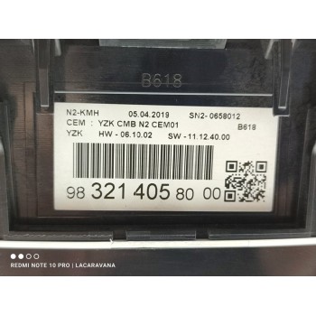 Recambio de cuadro instrumentos para citroën c3 comercial referencia OEM IAM 9832140580  