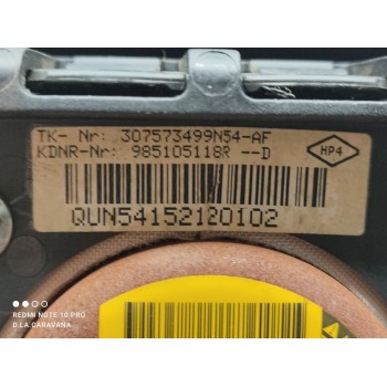 Recambio de airbag delantero izquierdo para dacia dokker essential referencia OEM IAM 985105118R  