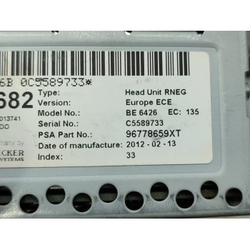 Recambio de sistema navegacion gps para peugeot 3008 access referencia OEM IAM 96778659XT  