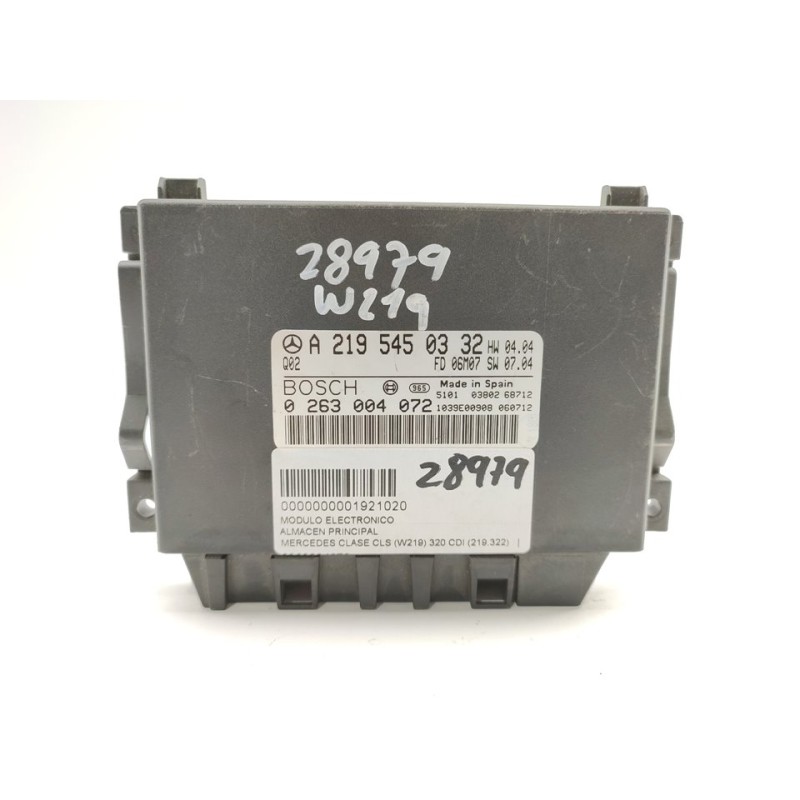 Recambio de modulo electronico para mercedes-benz clase cls (w219) 320 cdi (219.322) referencia OEM IAM 0263004072  