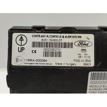 Recambio de modulo electronico para ford fiesta (cb1) econetic referencia OEM IAM 8V5115K600CF  