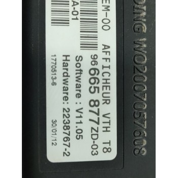 Recambio de pantalla multifuncion para peugeot 3008 access referencia OEM IAM 96665877ZD  