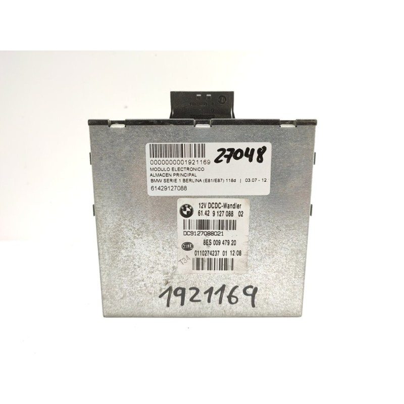 Recambio de modulo electronico para bmw serie 1 berlina (e81/e87) 118d referencia OEM IAM 61429127088  