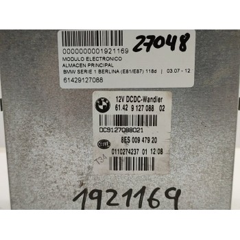 Recambio de modulo electronico para bmw serie 1 berlina (e81/e87) 118d referencia OEM IAM 61429127088  
