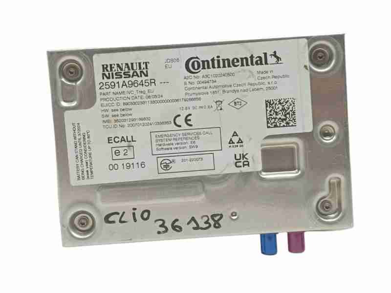 Recambio de modulo electronico para renault clio v equilibre referencia OEM IAM 2591A9645R  