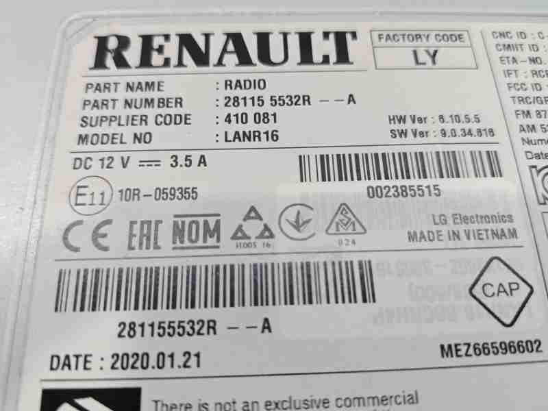 Recambio de modulo electronico para renault grand scénic iv (r9_) 1.3 tce 140 referencia OEM IAM 281155532R  