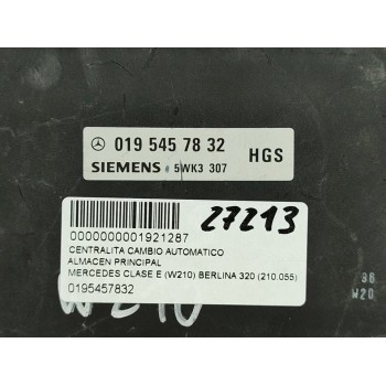 Recambio de centralita cambio automatico para mercedes-benz clase e (w210) berlina 320 (210.055) referencia OEM IAM 0195457832  