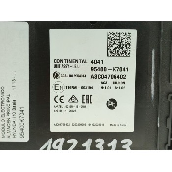 Recambio de modulo electronico para hyundai i10 basis referencia OEM IAM 95400K7041  