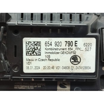 Recambio de cuadro instrumentos para skoda fabia (pj3) ambition referencia OEM IAM 654920790E  