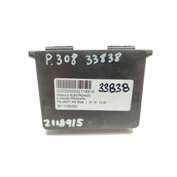 Recambio de modulo electronico para peugeot 308 style referencia OEM IAM 9811039380  
