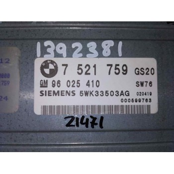 Recambio de centralita cambio automatico para bmw x5 (e53) 3.0d referencia OEM IAM 7521759  