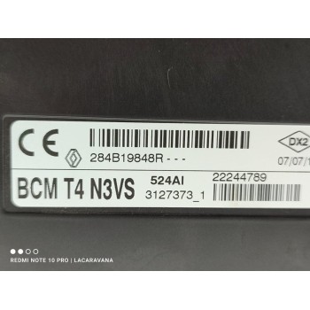 Recambio de modulo electronico para renault captur adventure referencia OEM IAM 284B19848R  