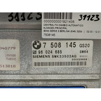 Recambio de centralita cambio automatico para bmw serie 3 berlina (e46) 320d referencia OEM IAM 7508145  