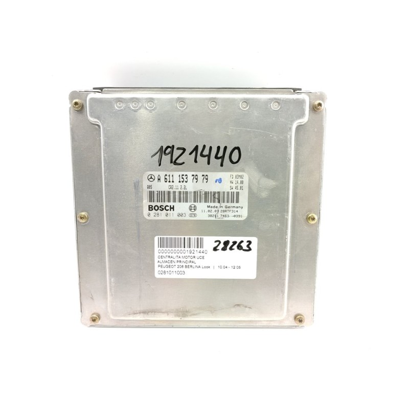 Recambio de centralita motor uce para peugeot 206 berlina look referencia OEM IAM 0281011003  