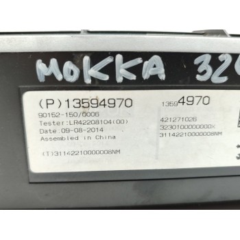 Recambio de centralita aire acondicionado para opel mokka selective referencia OEM IAM 13594970  