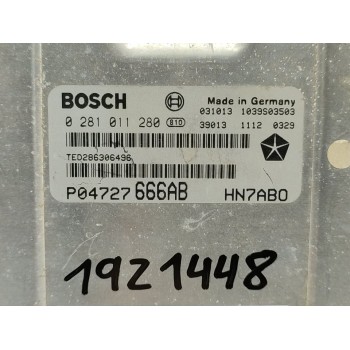 Recambio de centralita motor uce para chrysler voyager (rg) 2.5 crd executive referencia OEM IAM 0281011280  
