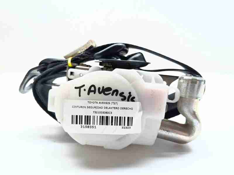 Recambio de cinturon seguridad delantero derecho para toyota avensis (t27) advance referencia OEM IAM 7321005080C3  