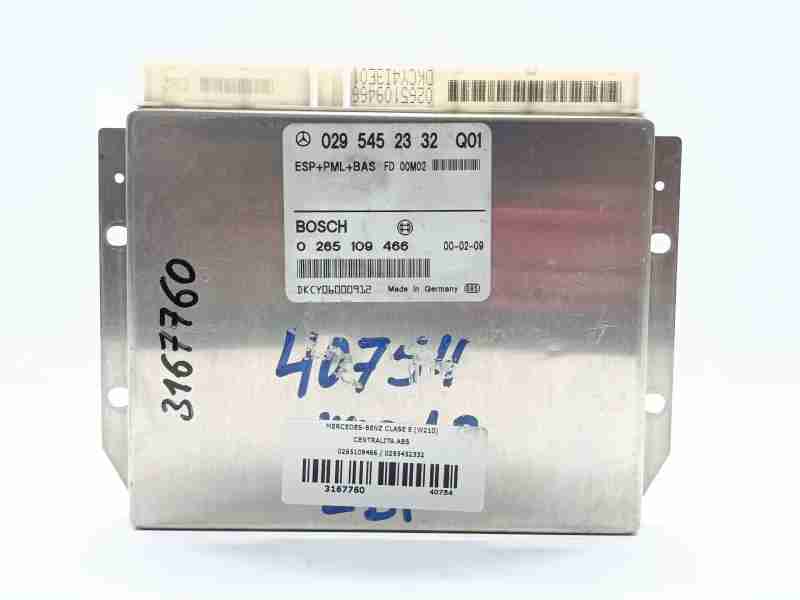 Recambio de centralita abs para mercedes-benz clase e (w210) e 320 cdi (210.026) referencia OEM IAM 0265109466 / 0295452332  