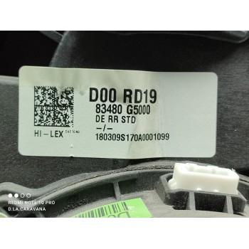 Recambio de elevalunas trasero derecho para kia niro business referencia OEM IAM 83480G5000  