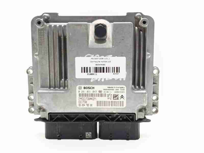 Recambio de centralita motor uce para peugeot 2008 i (cu_) 1.6 bluehdi 100 referencia OEM IAM 9809478580 / 0281031043  