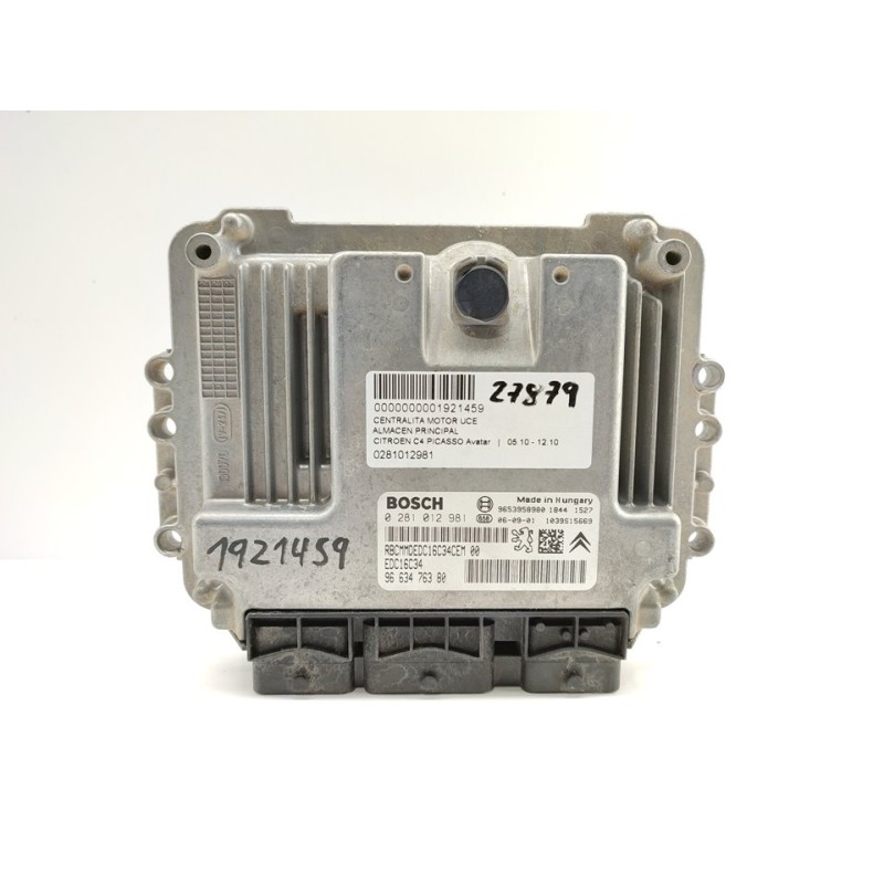 Recambio de centralita motor uce para citroën c4 picasso avatar referencia OEM IAM 0281012981  