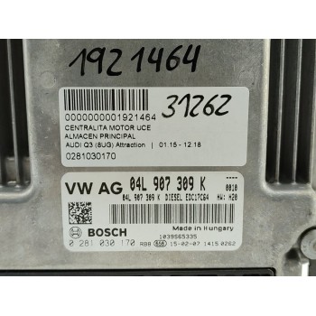 Recambio de centralita motor uce para audi q3 (8ug) attraction referencia OEM IAM 0281030170  