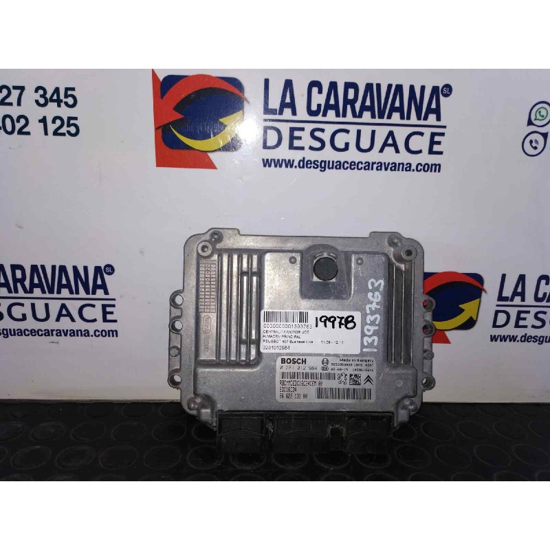 Recambio de centralita motor uce para peugeot 407 business line referencia OEM IAM 9662213380  
