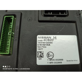 Recambio de modulo electronico para nissan qashqai (j11) acenta referencia OEM IAM 284B14CB2D  