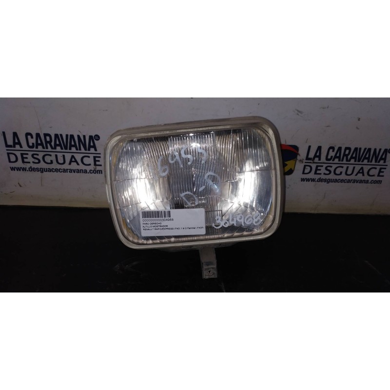 Recambio de faro derecho para renault rapid/express (f40) 1.9 d familiar (f40p) referencia OEM IAM   