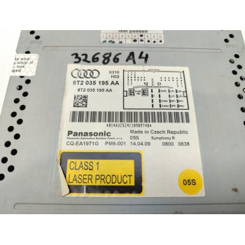 Recambio de sistema audio / radio cd para audi a4 ber. (b8) básico referencia OEM IAM 8T2035195AA  