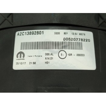 Recambio de cuadro instrumentos para fiat 500 l (330) pop star referencia OEM IAM 52077822  