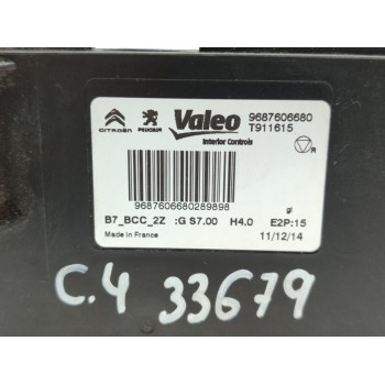 Recambio de centralita aire acondicionado para citroën c4 lim. white millenium referencia OEM IAM 9687606680  