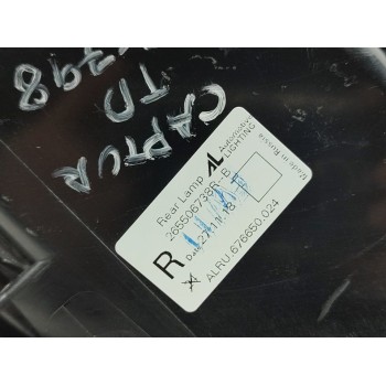 Recambio de piloto trasero derecho para renault captur life referencia OEM IAM 265506738R  