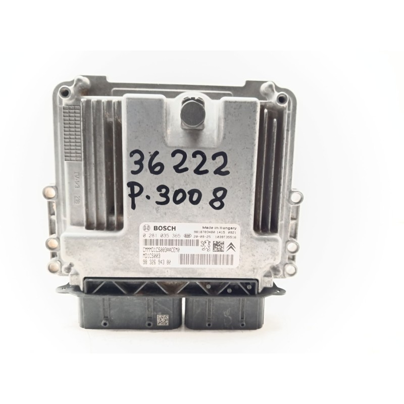 Recambio de centralita motor uce para peugeot 3008 allure referencia OEM IAM 0281035365  