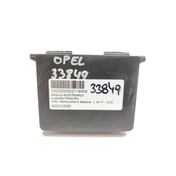 Recambio de modulo electronico para opel grandland x selective referencia OEM IAM 9832228080  