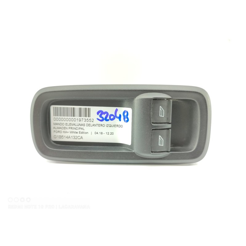 Recambio de mando elevalunas delantero izquierdo para ford ka+ white edition referencia OEM IAM G1B514A132CA  