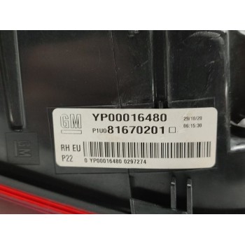 Recambio de piloto trasero derecho interior para opel grandland x ultimate referencia OEM IAM YP00016480  