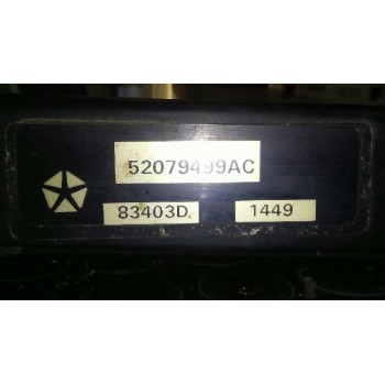 Recambio de intercooler para jeep gr.cherokee (wj/wg) 3.1 td laredo referencia OEM IAM 52079499AC  