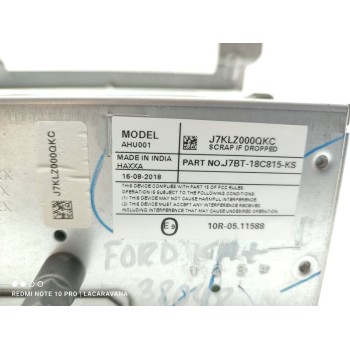 Recambio de sistema audio / radio cd para ford ka+ white edition referencia OEM IAM J7BT18C815KS  