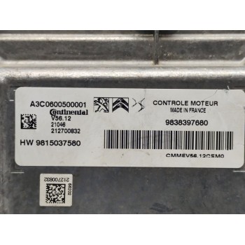 Recambio de centralita motor uce para citroën c3 feel pack referencia OEM IAM 9815037580  