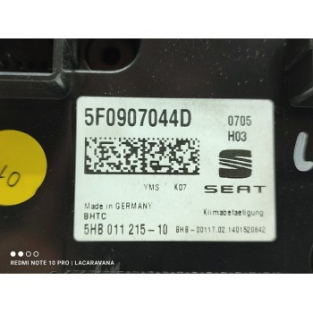 Recambio de mando climatizador para seat leon (5f1) style referencia OEM IAM 5F0907044D  