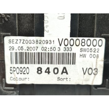 Recambio de cuadro instrumentos para seat altea (5p1) arena referencia OEM IAM 5P0920840A  