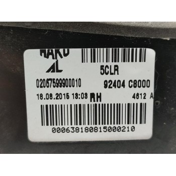 Recambio de piloto trasero derecho interior para hyundai i20 style referencia OEM IAM 92404C8000  