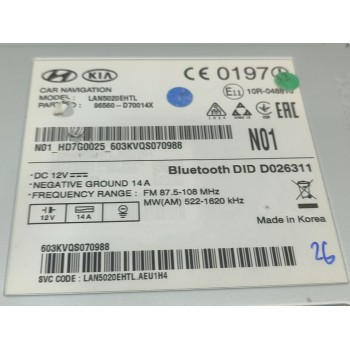Recambio de sistema navegacion gps para hyundai tucson classic blue referencia OEM IAM 96560D70014X  