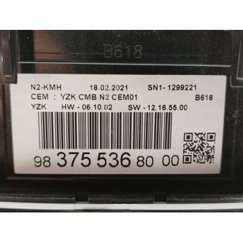 Recambio de cuadro instrumentos para citroën c3 feel pack referencia OEM IAM 9837553680  