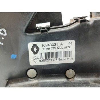 Recambio de cerradura puerta trasera derecha para renault megane iv berlina 5p bose-edition referencia OEM IAM 16943021A  