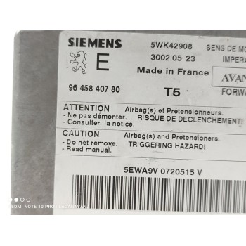 Recambio de centralita airbag para peugeot 307 (s1) xt referencia OEM IAM 9645840780  