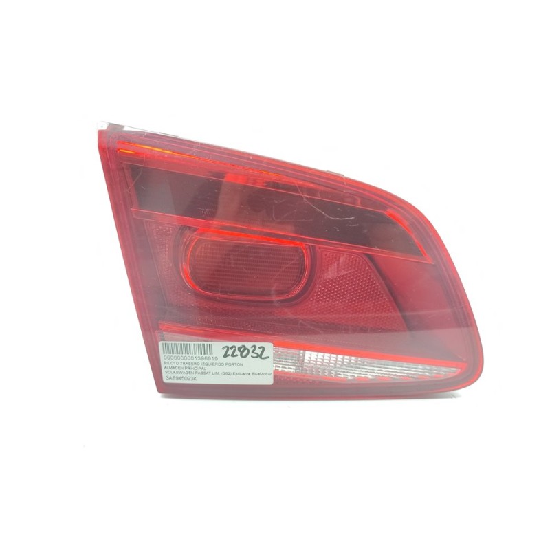 Recambio de piloto trasero izquierdo interior para volkswagen passat lim. (362) exclusive bluemotion referencia OEM IAM 3AE94509