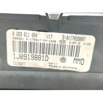 Recambio de cuadro instrumentos para volkswagen golf iv berlina (1j1) básico referencia OEM IAM 1J0919881D  