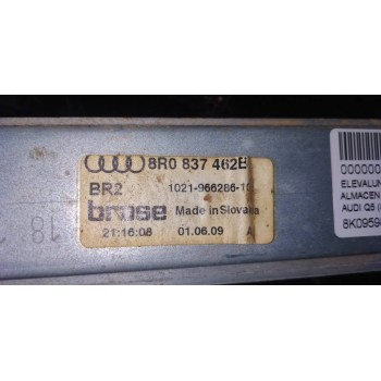 Recambio de elevalunas delantero derecho para audi q5 (8r) 3.0 tdi referencia OEM IAM 8K0959802B  